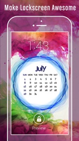 Lock screen Calendar Themes screenshot