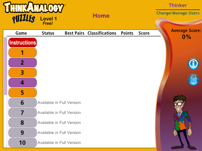 ThinkAnalogy™ Puzzles 1 Lite