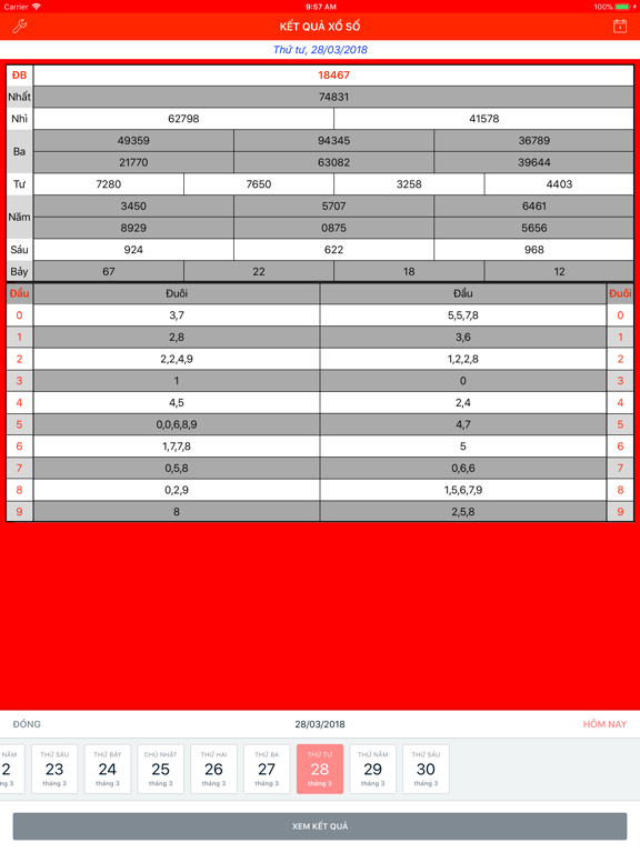 Trực tiếp Xổ Số Miền Bắc iPad screenshot 6 - Entertainment app