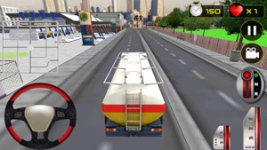 Real Oil Tanker Truck Driving Simulator 2017 screenshot #3 for iPhone