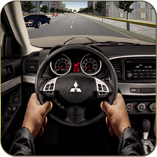 Racing In Car Road Drive icon