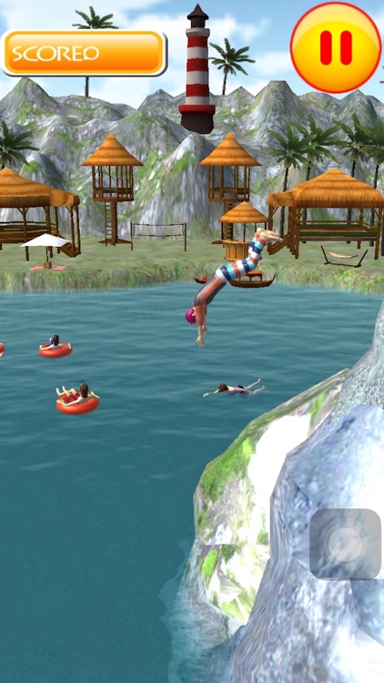 Flip Swim Diving : Cliff Jumping