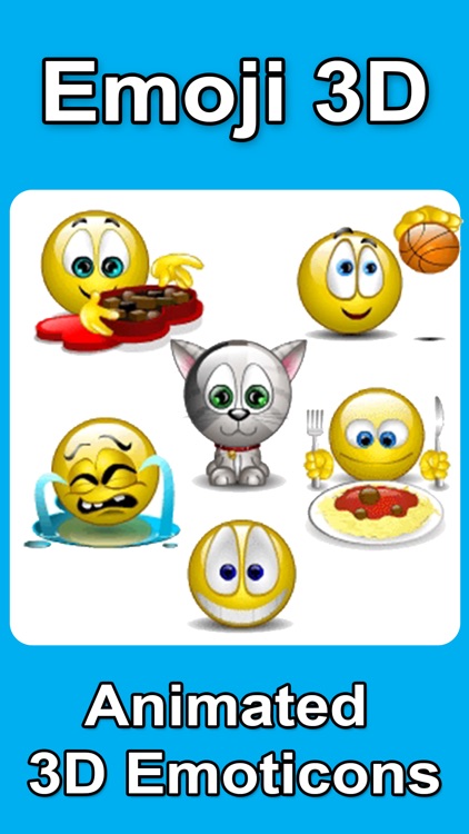 Animated Emojis - Emoji 3D - SMS Smiley Faces Sticker - FREE