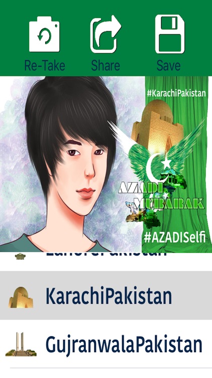 Azadi Selfie - Pakistan's independence day 14 August, A Green Day To Take and Share Selfies screenshot-3