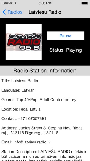 Latvia Radio Live Player (Latvian / Latvija / latviešu valoda) on the App  Store
