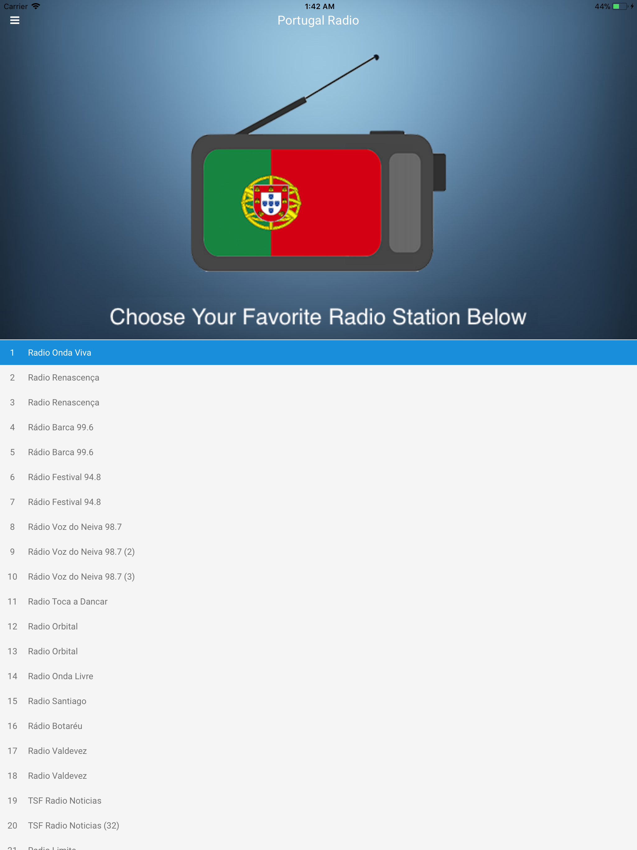 Portugal Radio: Portuguese FM