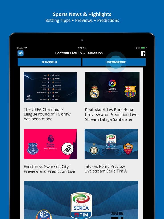 Football Live TV - Soccer TV IPA Cracked for iOS Free Download
