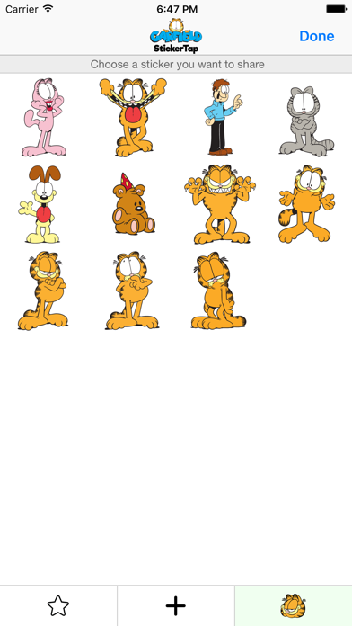 Screenshot #2 pour Garfield - StickerTap