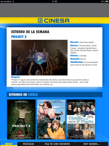 Cinesa para iPad screenshot 2