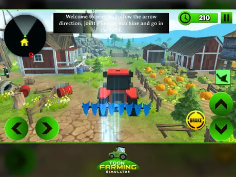 Block Farming Tractor Sim