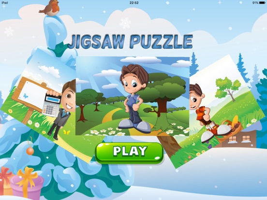 boy jigsaw puzzle educational games for kid school iPad screenshot
