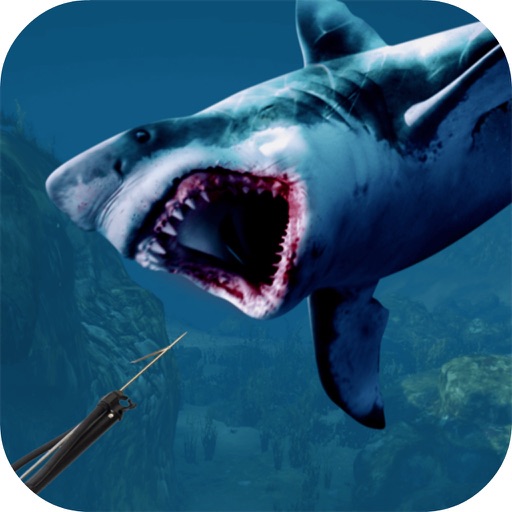 Under Water Angry Shark Huntin