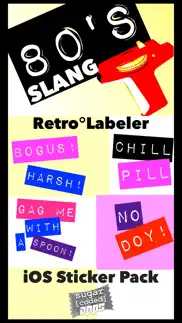 80's slang: retro labeler iphone screenshot 1