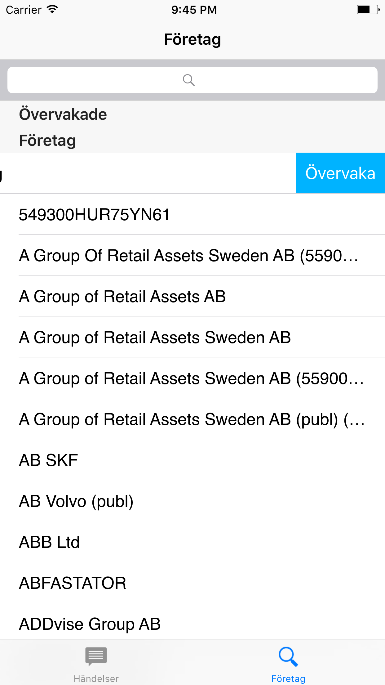 Insynslistan.nu screenshot 4