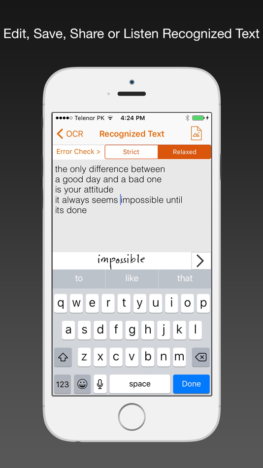 #5. Scan & Scribe - Phone Docs OCR (iOS) By: Yasir Javed