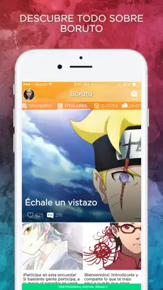 Captura de Pantalla 1 Boruto Amino en Español iphone