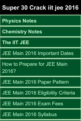 Game screenshot super 30 crack IIT JEE 2016-2017 mod apk