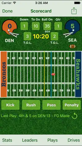 Game screenshot iTouchdown Football Scoring mod apk