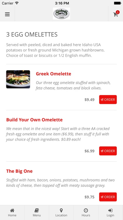 Shirlene's Cuisine Ordering