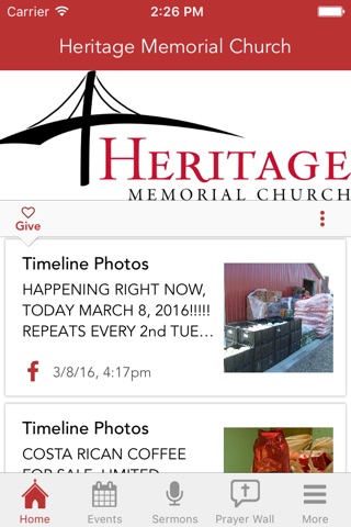 Heritage Memorial Church screenshot 2