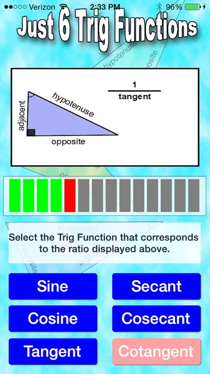 Just 6 Trig Functions