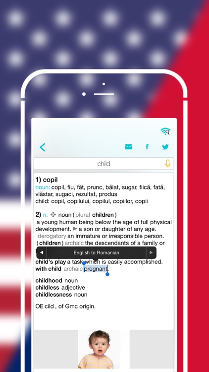 Offline Romanian to English Language Dictionary translator & wordbook / engleză - română dicționar screenshot-3