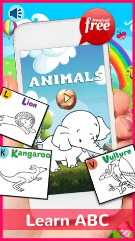 Game screenshot Animals ABC Coloring Book Free For Toddlers & Kids mod apk