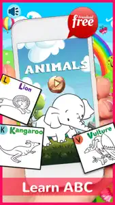 Animals ABC Coloring Book Free For Toddlers & Kids screenshot #1 for iPhone