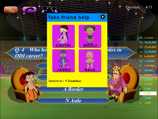 Screenshot #6 pour Cricket Quiz with Bheem