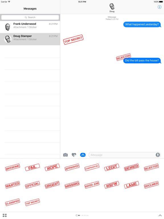 Screenshot #4 pour stamper ~ rubber stamp rejected sticker pack