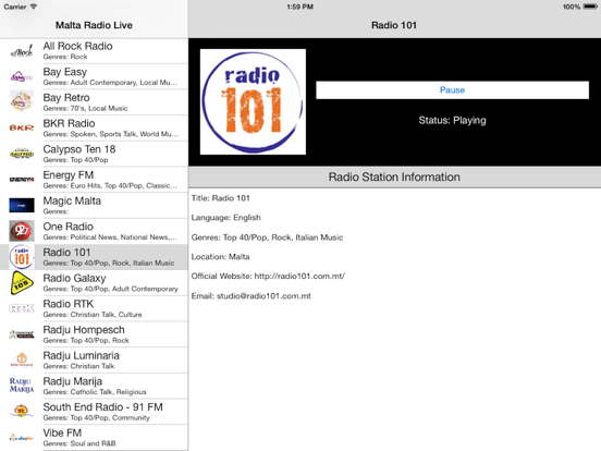 Screenshot #5 pour Malta Radio Live Player (Maltese / Malti Radju)