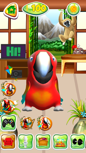 60app02store 上的"talking parrot pet"