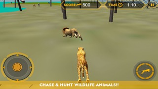 野生生物チーター攻撃シミュレータ3Dは - 、野生動物を追えこのサファリの冒険でそれらを狩りのおすすめ画像3