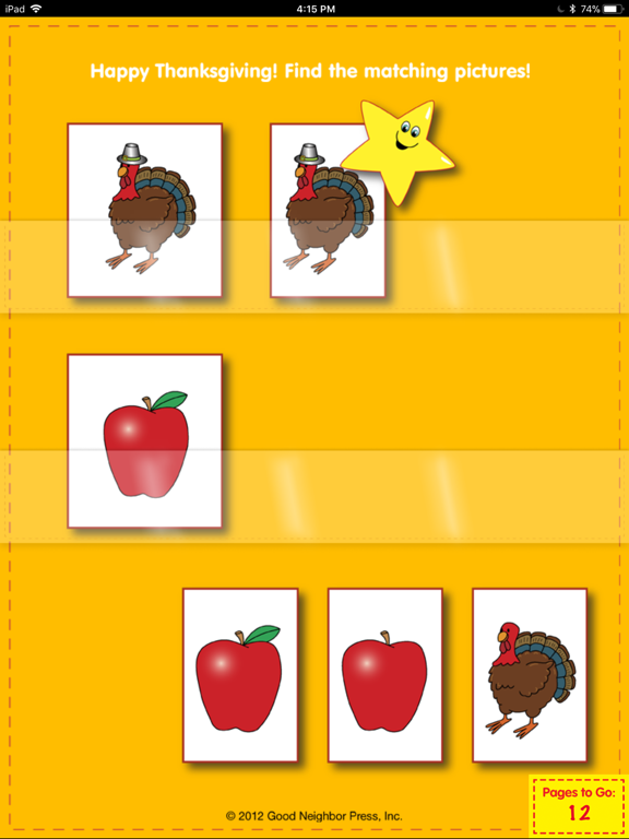 Screenshot #6 pour Thanksgiving Match Game!