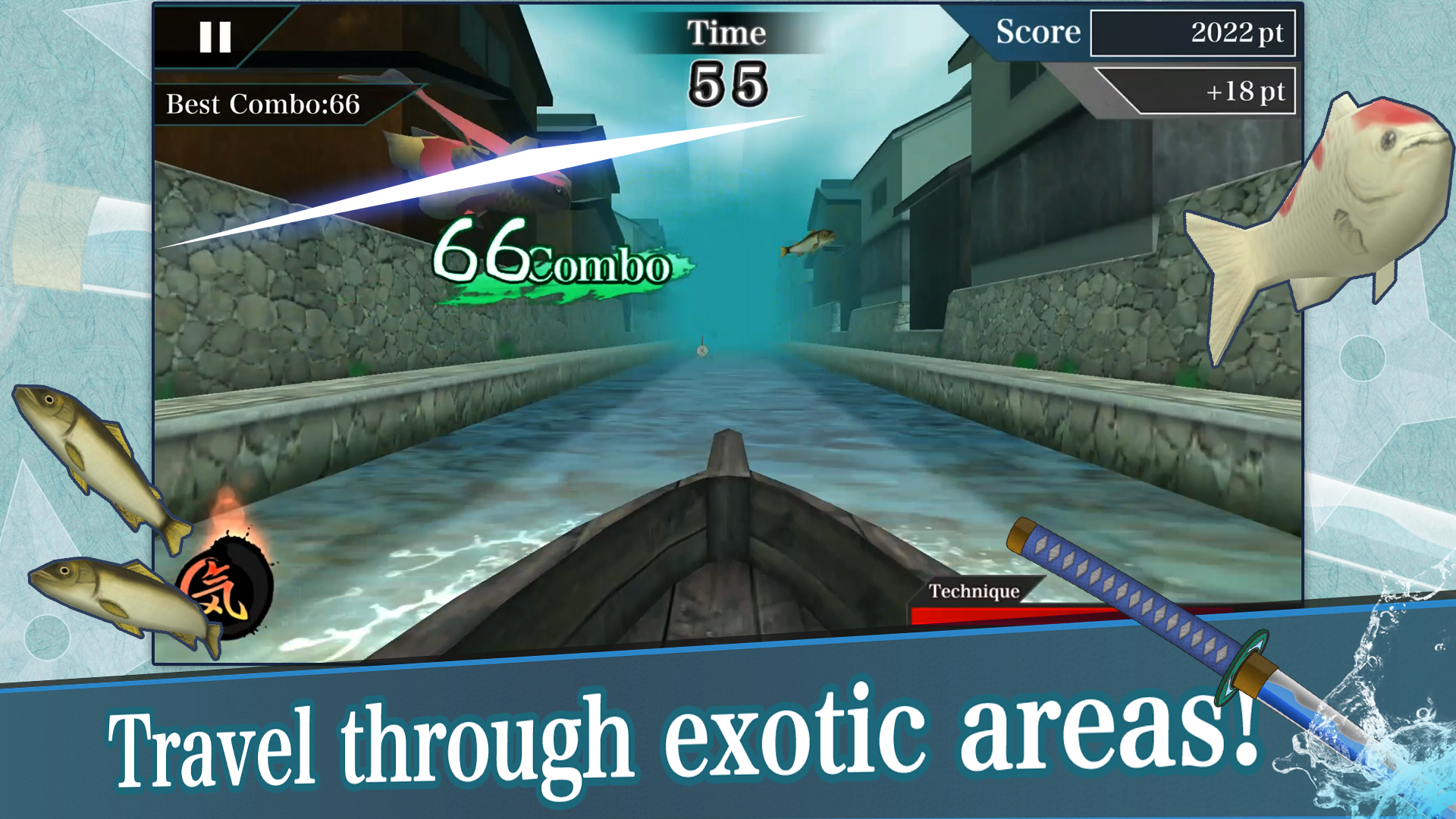 Samurai Sword "Slashing Action"