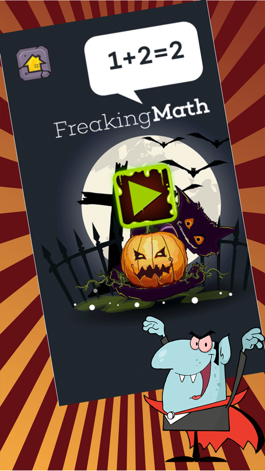 #2. Freaking Halloween Game - Ace Basic Math Problems (iOS) 由: Perachai Wongsinwises