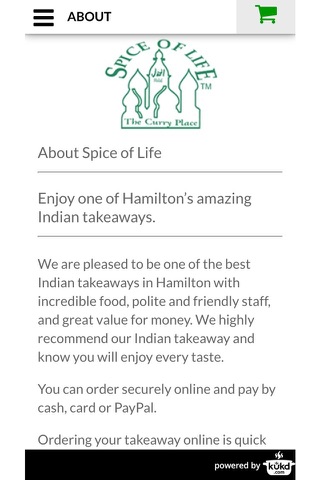 Spice Of Life Indian Takeaway ML3 7JG screenshot 4