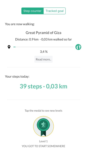 ‎GetFeet Step Counter /Pedometer Screenshot