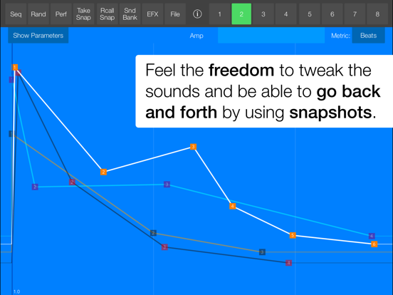 SeekBeats Drum Machine Synth iPad app afbeelding 2