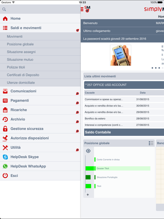 SimplyMobile iPad screenshot 2 - Finance app
