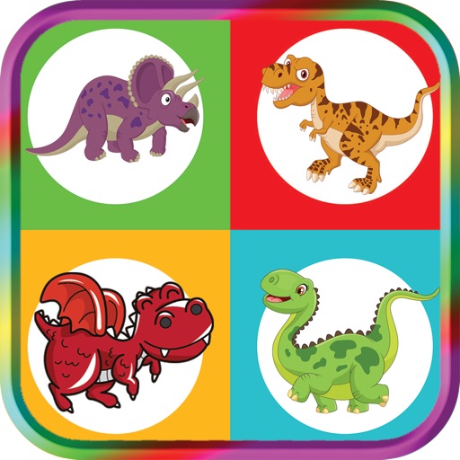 Dinosaurs Match Game for Kids brain training game For Toddlers iOS App