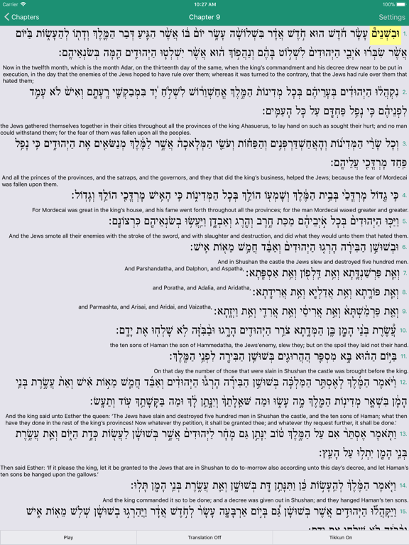 JOFA's Megillat Esther iPad screenshot 4 - Education app