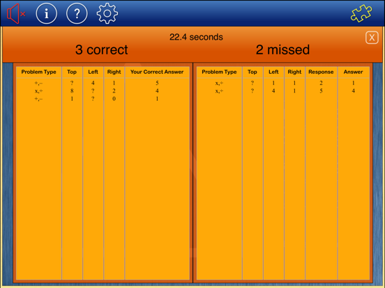 Screenshot #3 for Fact Triangles