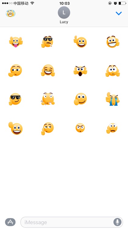 Thumbs Up Sticker - GIF Emoji for iMessage Free