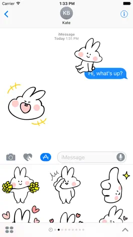 Game screenshot Rabbit Animated Stickers mod apk