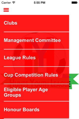 Hunts Youth League screenshot 2