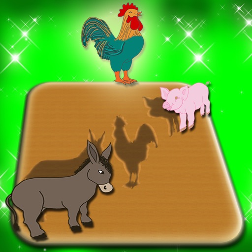 Farm Animals Wood Puzzle Match Game icon
