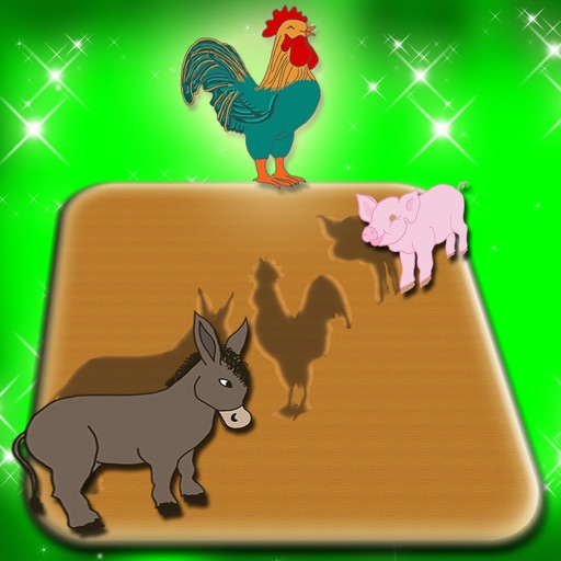 Farm Animals Wood Puzzle Match Game Icon