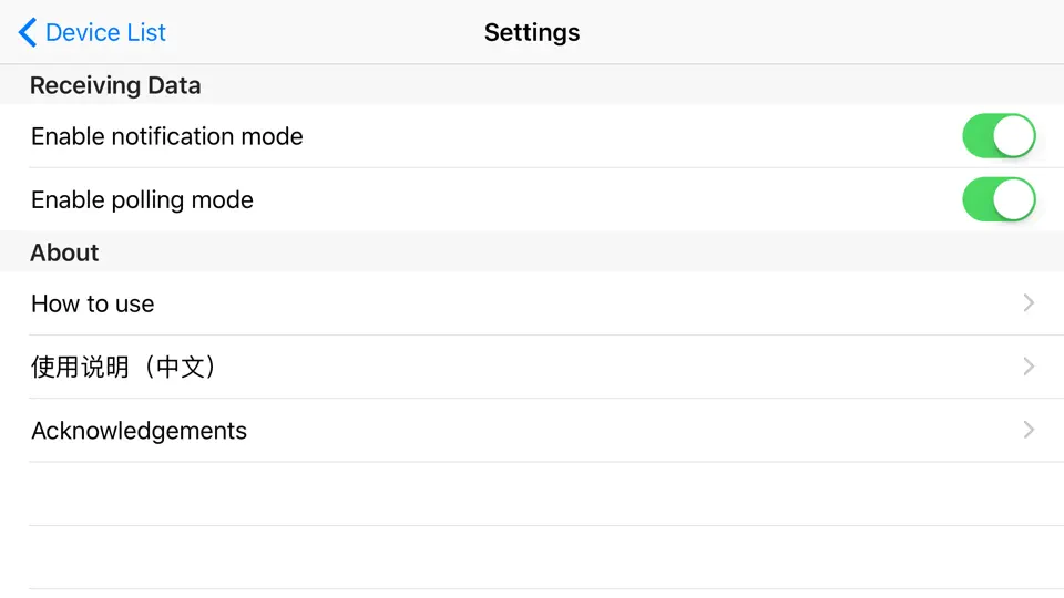 Capture d'écran de HackerRemote - Bluetooth (BLE) Remote sur iPhone 2