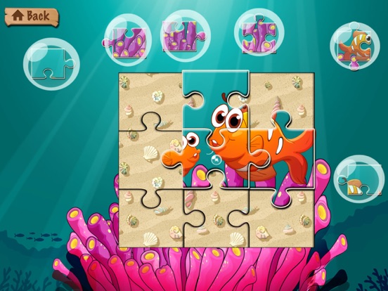 Underwater Puzzle – Sea and Ocean Animals for Kids iPad screenshot